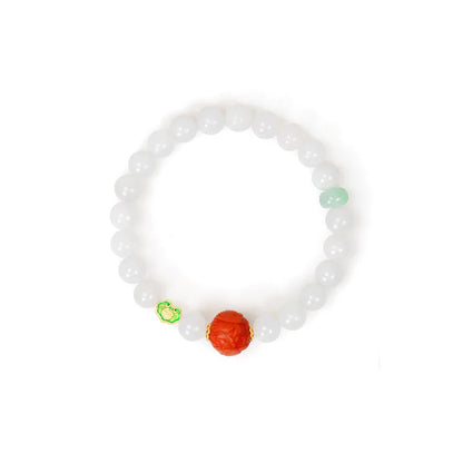 Hand-Carved Natural Jade Emerald Adjustable Bangle – Ethnic Tibetan Silver