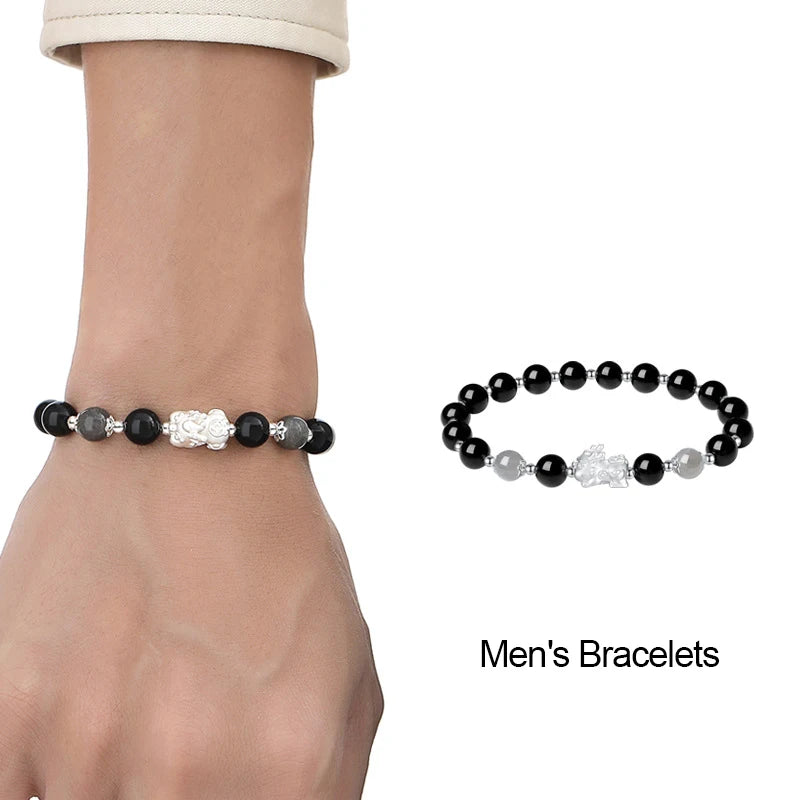 Clover Charm Rolo Chain Bracelet｜Italian-Style Silver Link