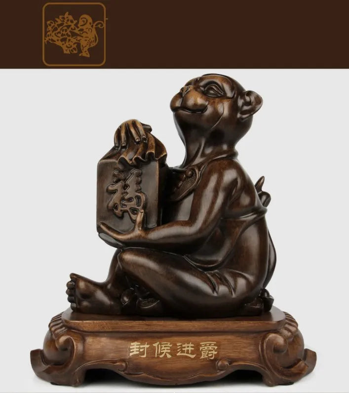 风水招财虎摆件｜镇宅纳福办公桌树脂工艺装饰