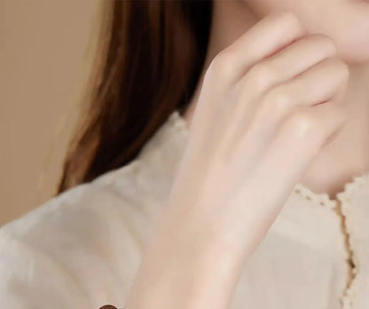 天然金丝楠木佛珠手串｜男女沉香木质念珠护身