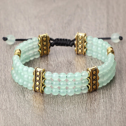 4mm虎眼石三层编织手链｜灵性护身开运手环