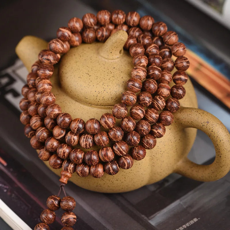 Fragrant Armor Wooden Buddha Prayer Beads Bracelet