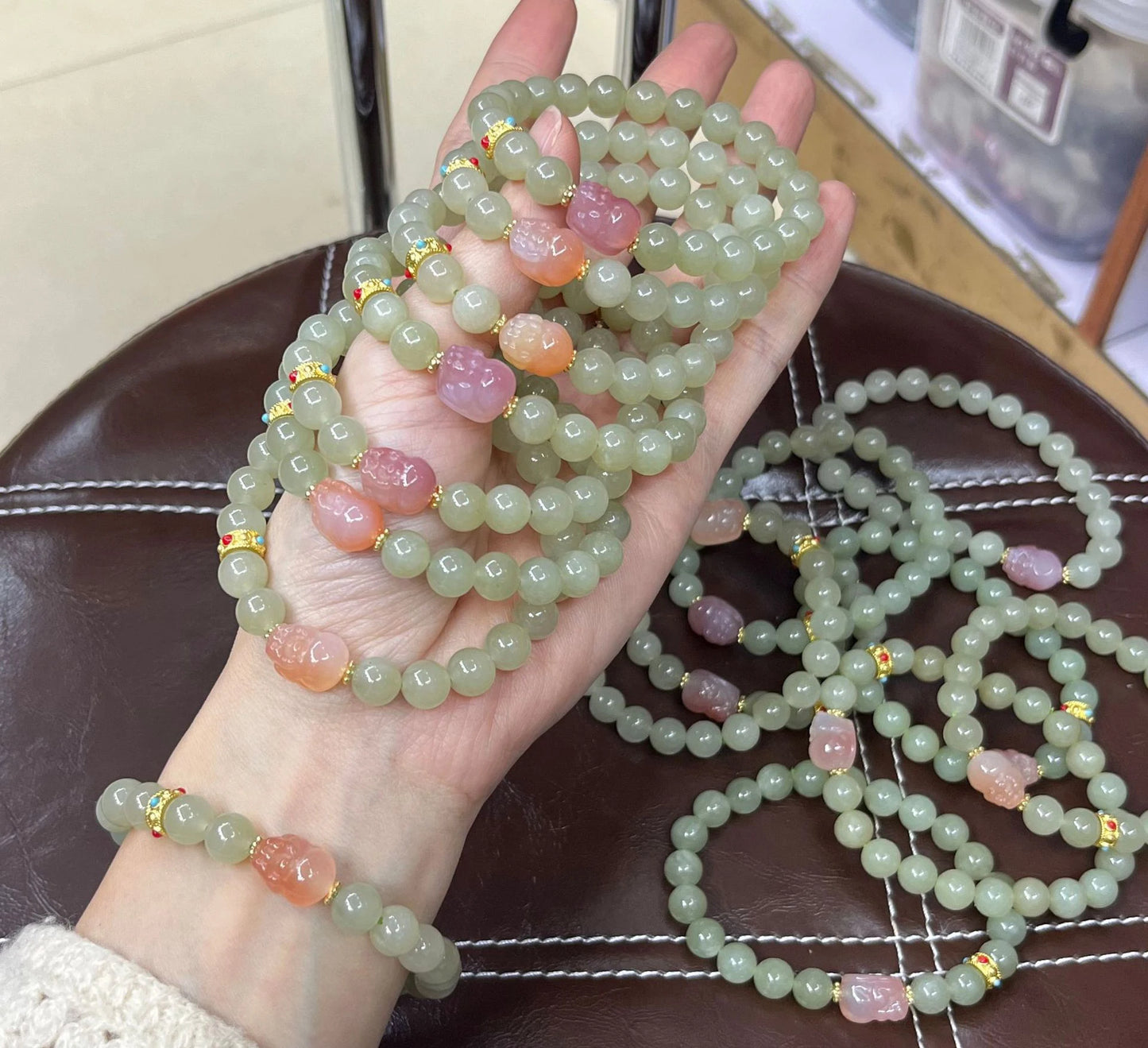 Natural White Hetian Jade Bangle – Lucky Red Skin Clear Water