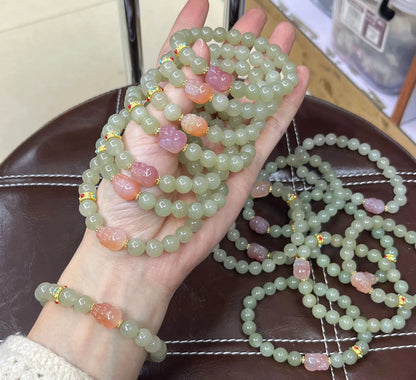 Natural White Hetian Jade Bangle – Lucky Red Skin Clear Water