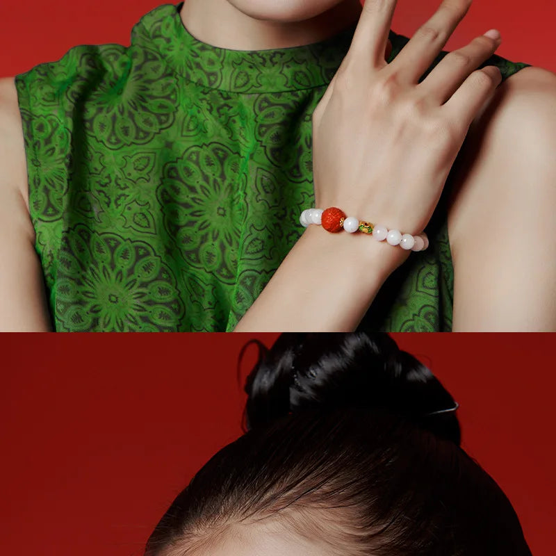 Hand-Carved Natural Jade Emerald Adjustable Bangle – Ethnic Tibetan Silver