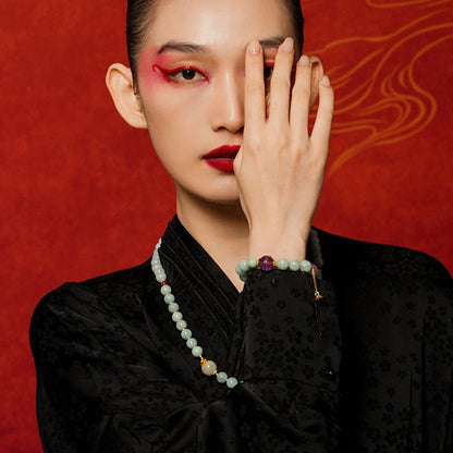 天然和田玉原创女士手链｜母亲节开运护身礼物