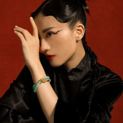 Hetian Jade Peace Buckle Bracelet — Valentine's Light Gift