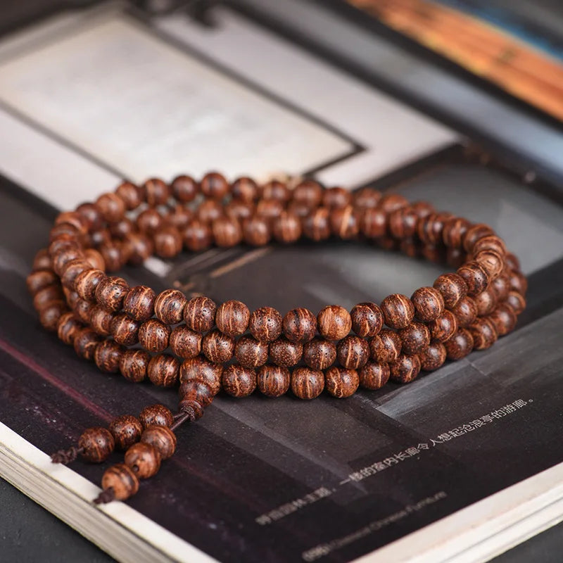 Fragrant Armor Wooden Buddha Prayer Beads Bracelet