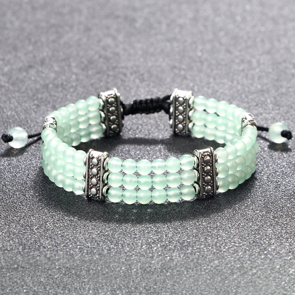 4mm虎眼石三层编织手链｜灵性护身开运手环