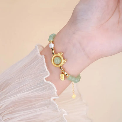 Hotan Jade Dragon Bracelet — Zodiac Birthday Gift
