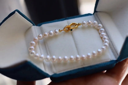 Freshwater Pearl 5-6mm Classic Beaded Bracelet — Grace & Luck