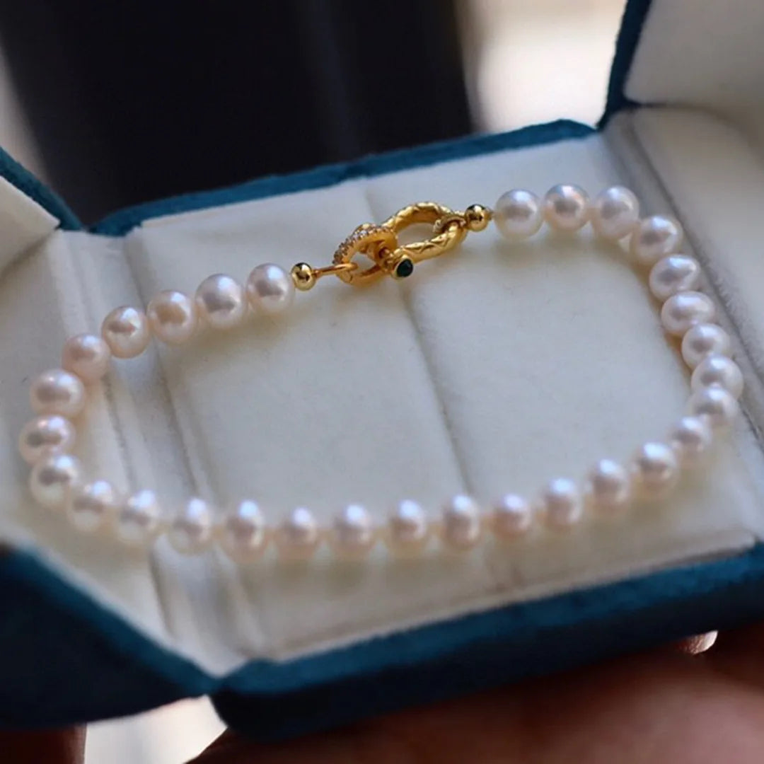 Freshwater Pearl 5-6mm Classic Beaded Bracelet — Grace & Luck