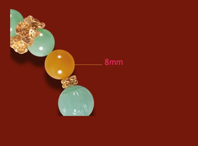 Hetian Jade Bead Bracelet | Tibetan Silver Minimalist