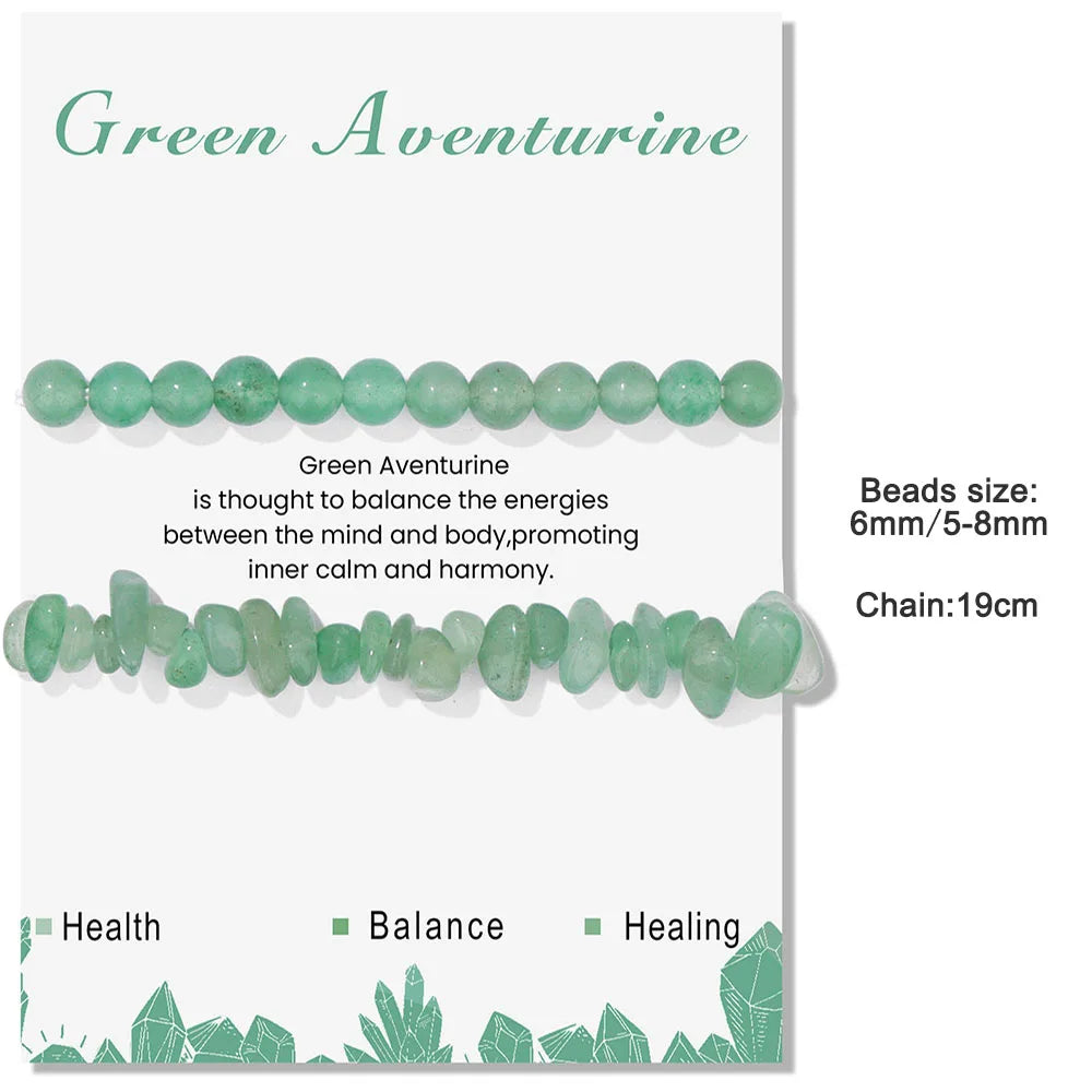 Green Aventurine Reiki Healing Bead Bracelet Unisex