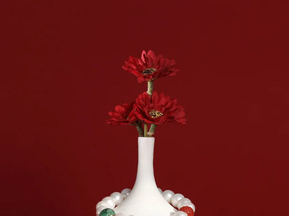 White Natural Freshwater Pearl Strand Bracelet｜Feng Shui Elegance