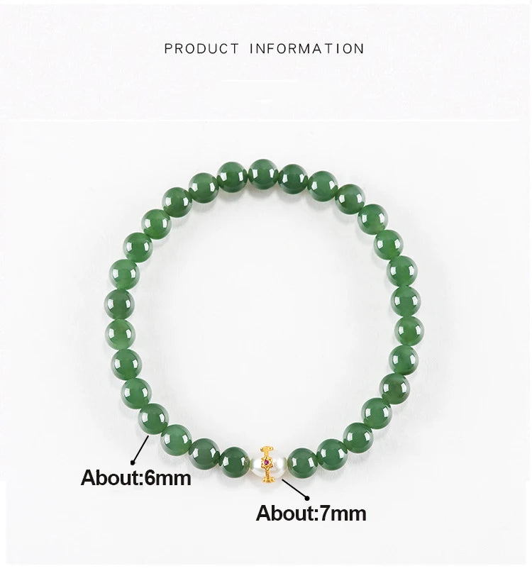 Hetian Jade & Jasper Pearl Bracelet – Ancient Style