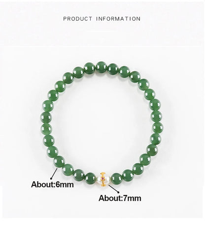 Hetian Jade & Jasper Pearl Bracelet – Ancient Style