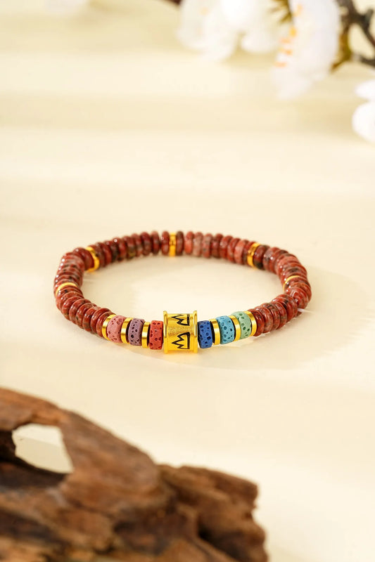 LIUM GEMS NATURAL JADE BRACELETS EARTH BEARS METAL CHINESE FENGSHUI 24K GOLD VERMEIL BRACELETS FIVE ELEMENTS FOR FORTUNE