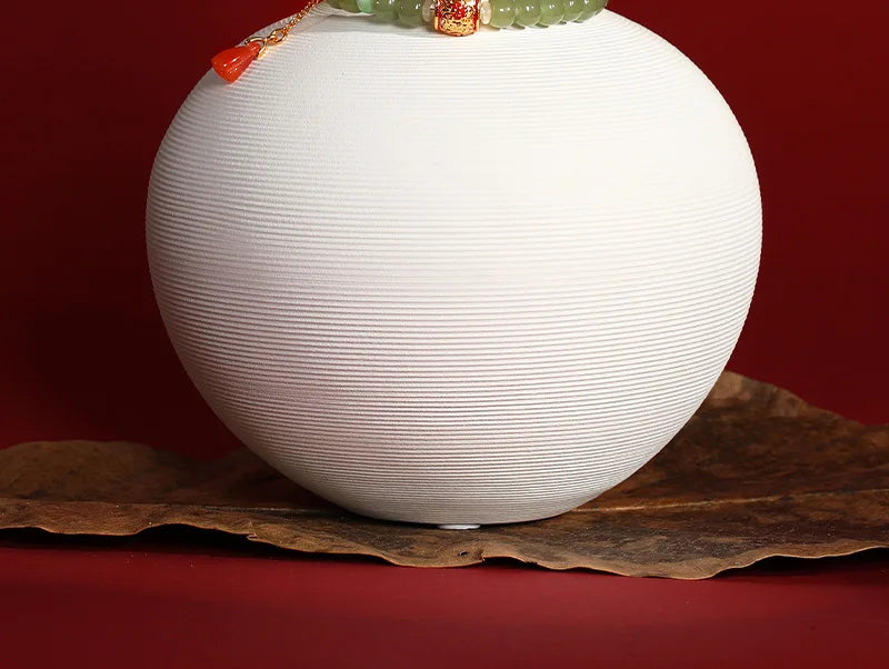 Natural Hetian Jade & Tibetan Silver Stretch Bracelet