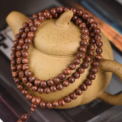 Fragrant Armor Wooden Buddha Prayer Beads Bracelet