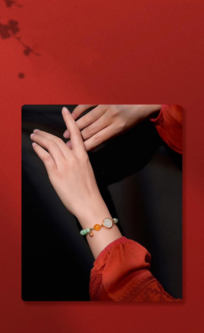 Hand-Braided White Jade Bracelet｜Adjustable Delicate Gift