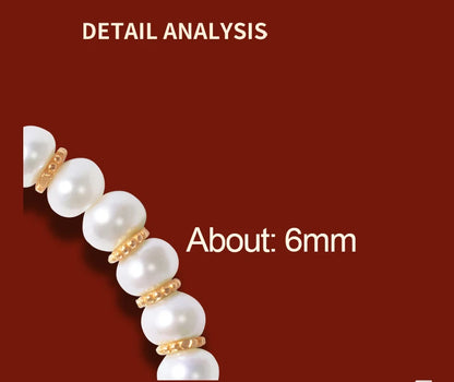 Freshwater White Pearl Hand-Strung Bracelet｜Mother's Day Gift