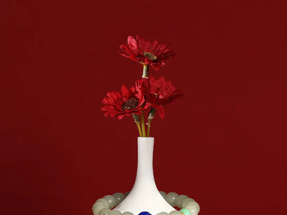 Lapis Lazuli & Hotan Jade Enamel Bracelet｜S925 Silver Plated