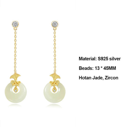 Natural Hetian Jade Carnation Bracelet — Mother's Day Gift