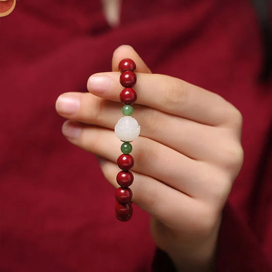 High-grade Jewelry Peace and Joy Bracelet Female Lucky Beads Year Of Life Bracelet Amulet Attracts Wealth