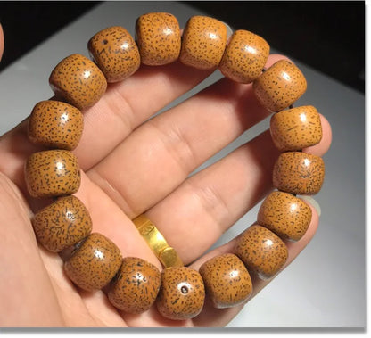 Hainan Bodhi Star-Moon Seed Bracelet — Buddhist Beads
