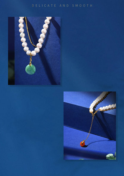 Sterling Silver Orbicular Pearl Choker — Ethnic DIY Pendant