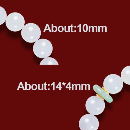 Myanmar Jadeite & Pearl 18K Gold Beaded Bracelet