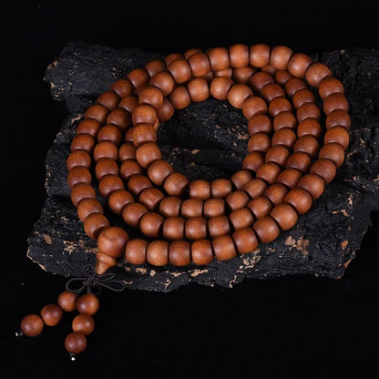 Old Mountain Lucky Sandalwood Prayer Beads Bracelet