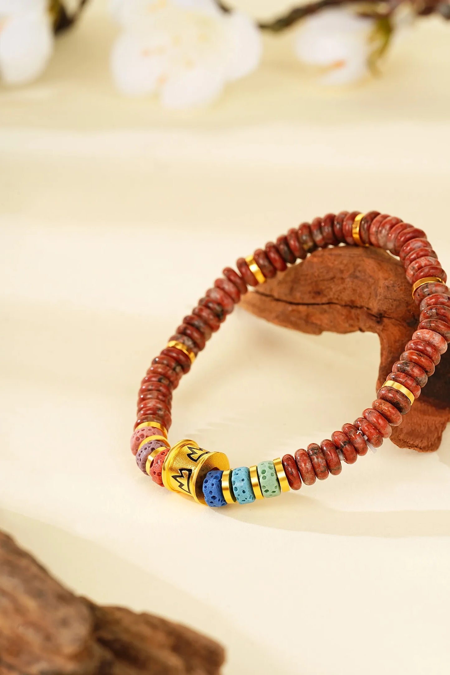 LIUM GEMS NATURAL JADE BRACELETS EARTH BEARS METAL CHINESE FENGSHUI 24K GOLD VERMEIL BRACELETS FIVE ELEMENTS FOR FORTUNE