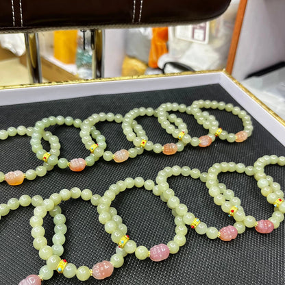 Natural White Hetian Jade Bangle – Lucky Red Skin Clear Water