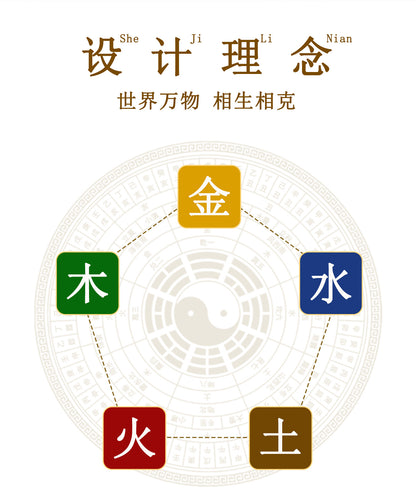 Crystal Five Elements Pixiu Keychain - Fire Energy Boost & Wealth Attraction Chinese Style Pendant