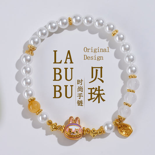 Pure White Crystal Bead Bracelet | Spiritual Clarity & Protective Energy