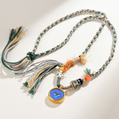 Antique Buddhist Prayer Beads Necklace with Agarwood and Red Sandalwood - Spiritual Meditation Accessory