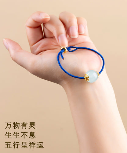 Natural Crystal Five Elements Balance Bracelet for Harmony and Luck