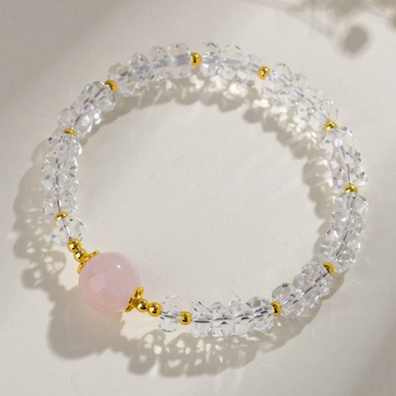 Natural White Crystal Zodiac Guardian Bracelet | Energy Stone for Protection & Harmony