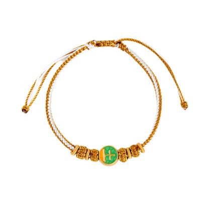 Five Elements Harmony Woven Bracelet | Balance Energy for Couples & Good Fortune