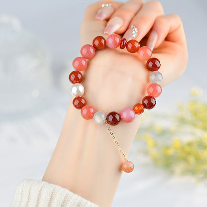 Nanhong Agate Sagittarius Zodiac Bracelet | Spiritual Protection & Adventure Luck Charm
