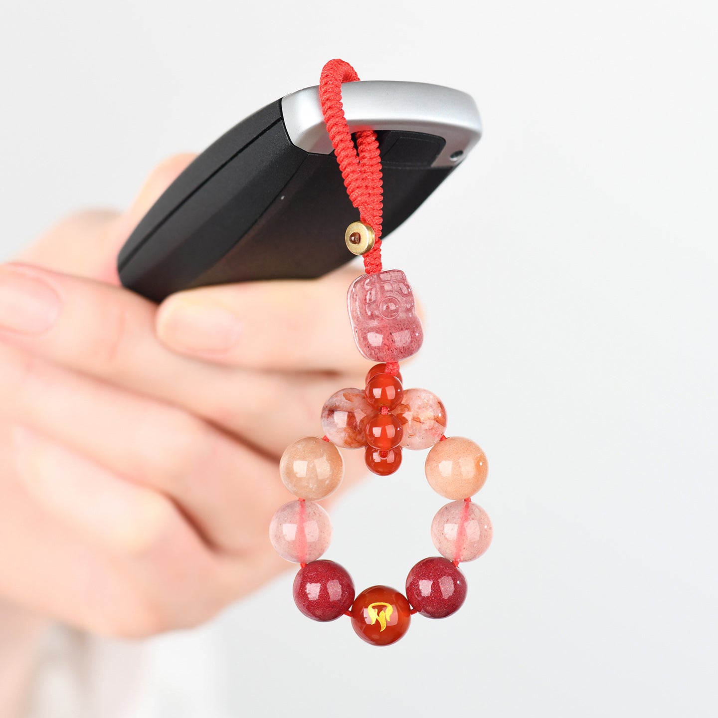 Crystal Five Elements Pixiu Keychain - Fire Energy Boost & Wealth Attraction Chinese Style Pendant