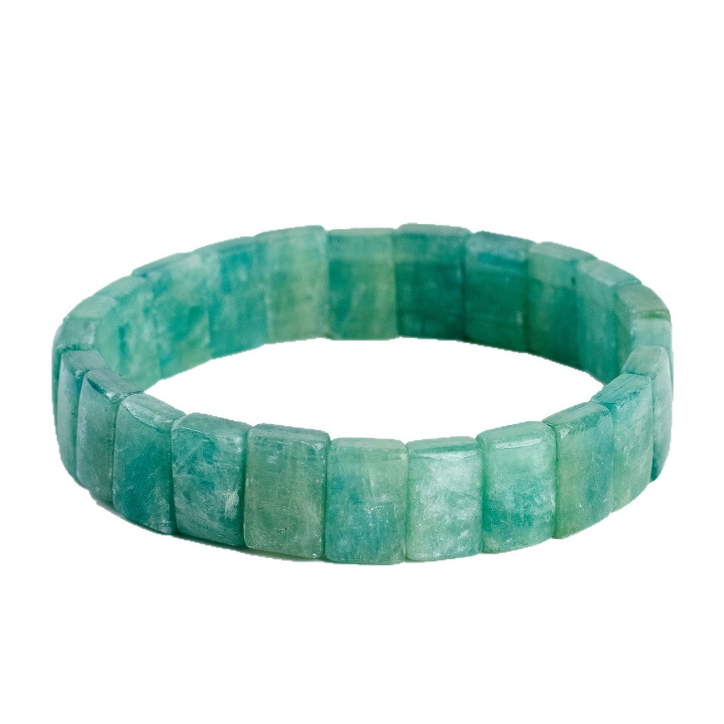 Natural Blue Green Crystal Healing Bracelet for Women - Serene Energy Stone Jewelry