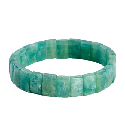 Natural Blue Green Crystal Healing Bracelet for Women - Serene Energy Stone Jewelry