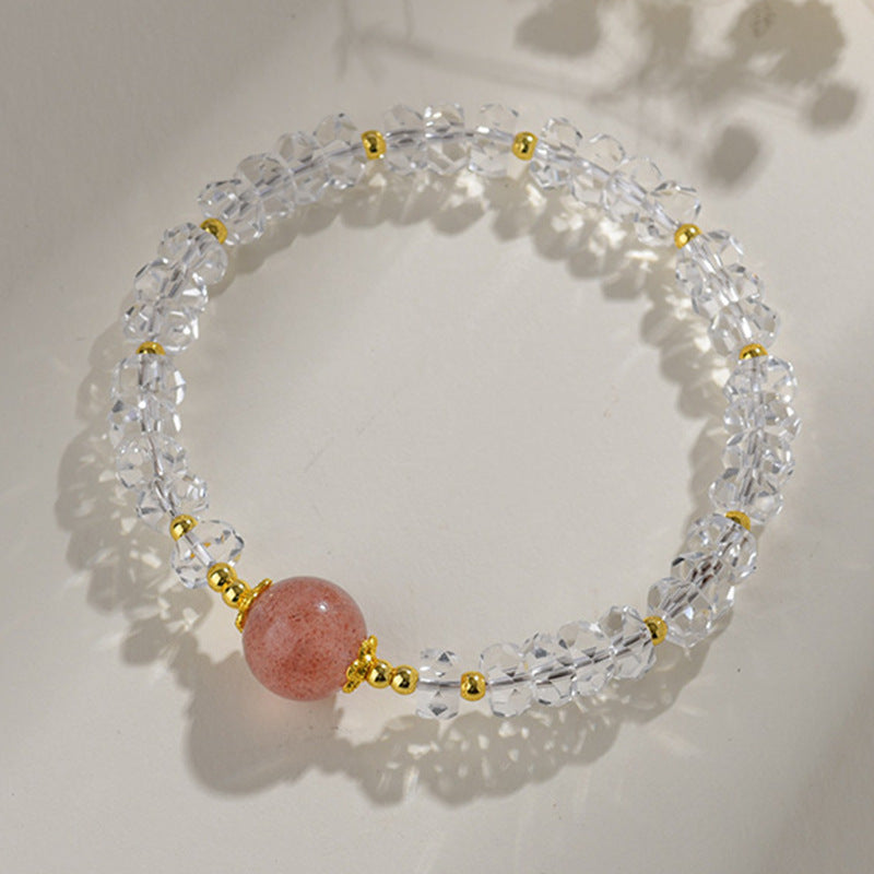 Natural White Crystal Zodiac Guardian Bracelet | Energy Stone for Protection & Harmony