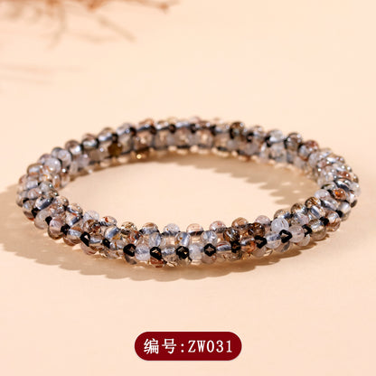 Golden Rutilated Quartz Bracelet | Wealth & Energy Crystal Jewelry for Women