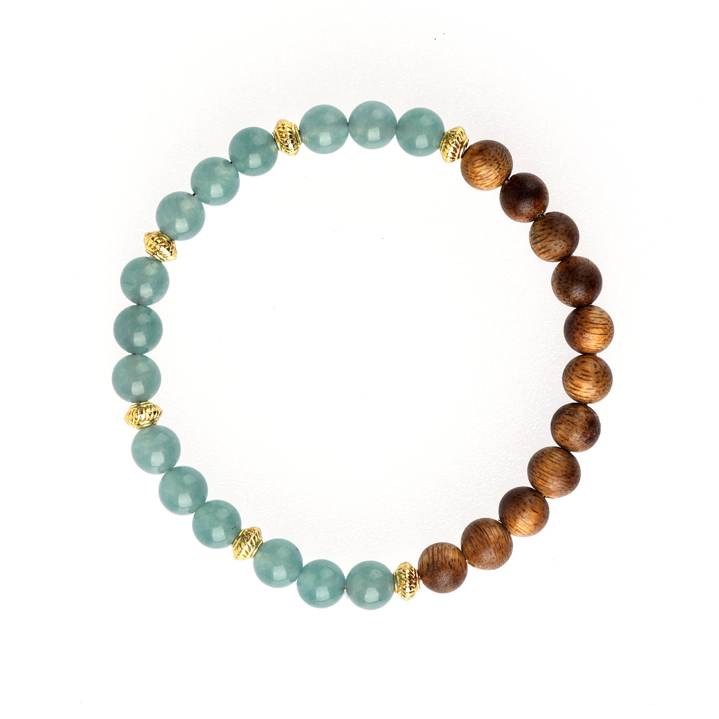 Blue Water Jade Chalcedony Agarwood Buddhist Bracelet | Zen Meditation Beads for Women's Spiritual Protection