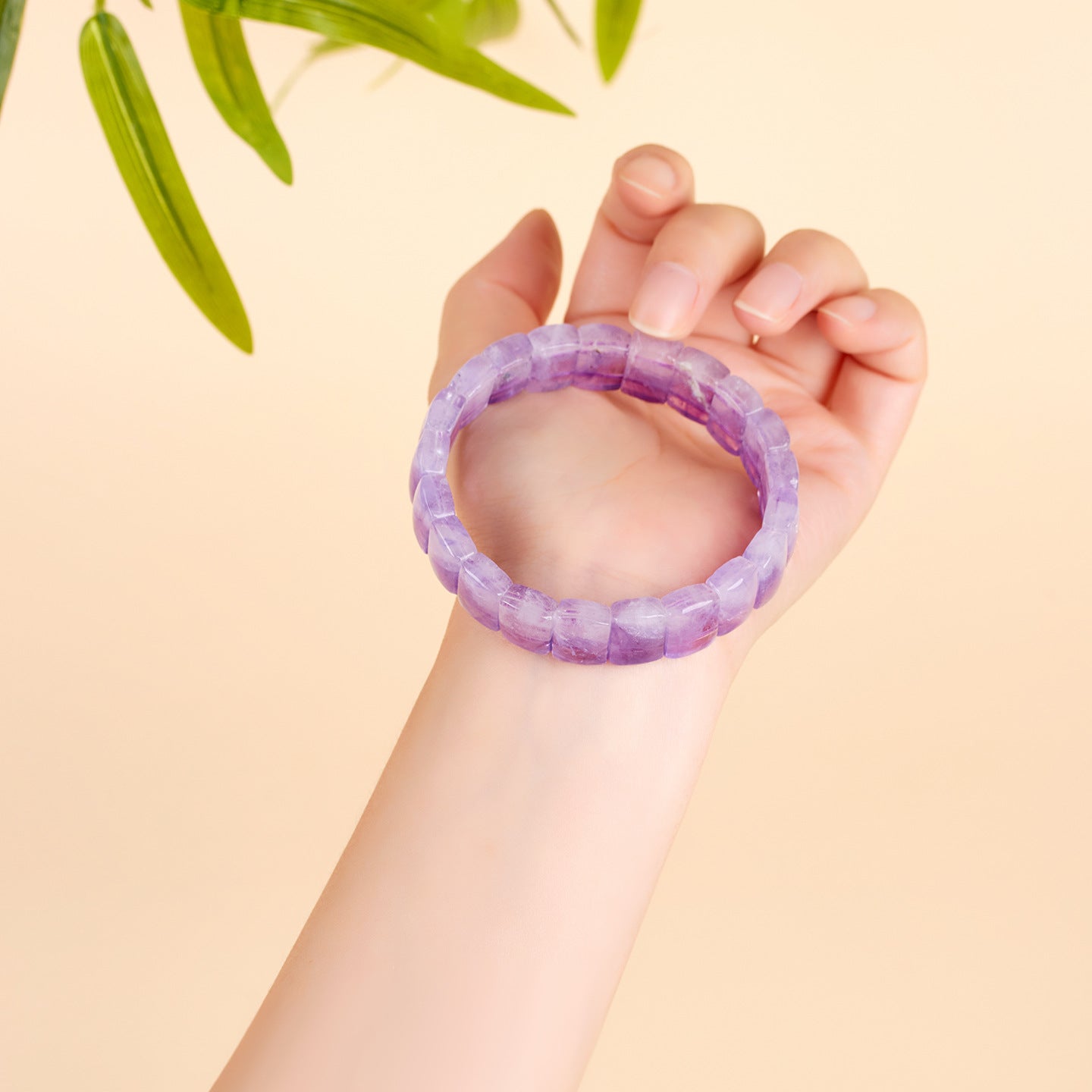 Natural Amethyst Crystal Bracelet | Spiritual Healing & Romantic Purple Energy for Women