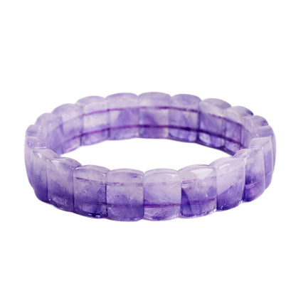 Natural Amethyst Crystal Bracelet | Spiritual Healing & Romantic Purple Energy for Women
